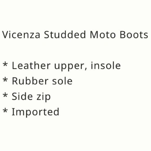 ANTHROPOLOGIE Vicenza Studded Moto Boots/ size 8 - Picture 10 of 10